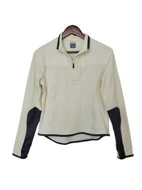 Columbia Titanium Quarter-Zip Pullover Jacket Womens Size M Yellow Gray